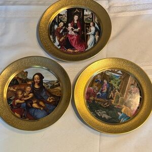 Pickard 1979, 1980 and 1981 Christmas Plates